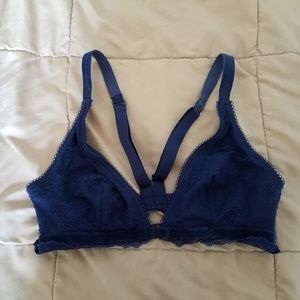 NWT Victoria's Secret Dark Blue Lace Bralette